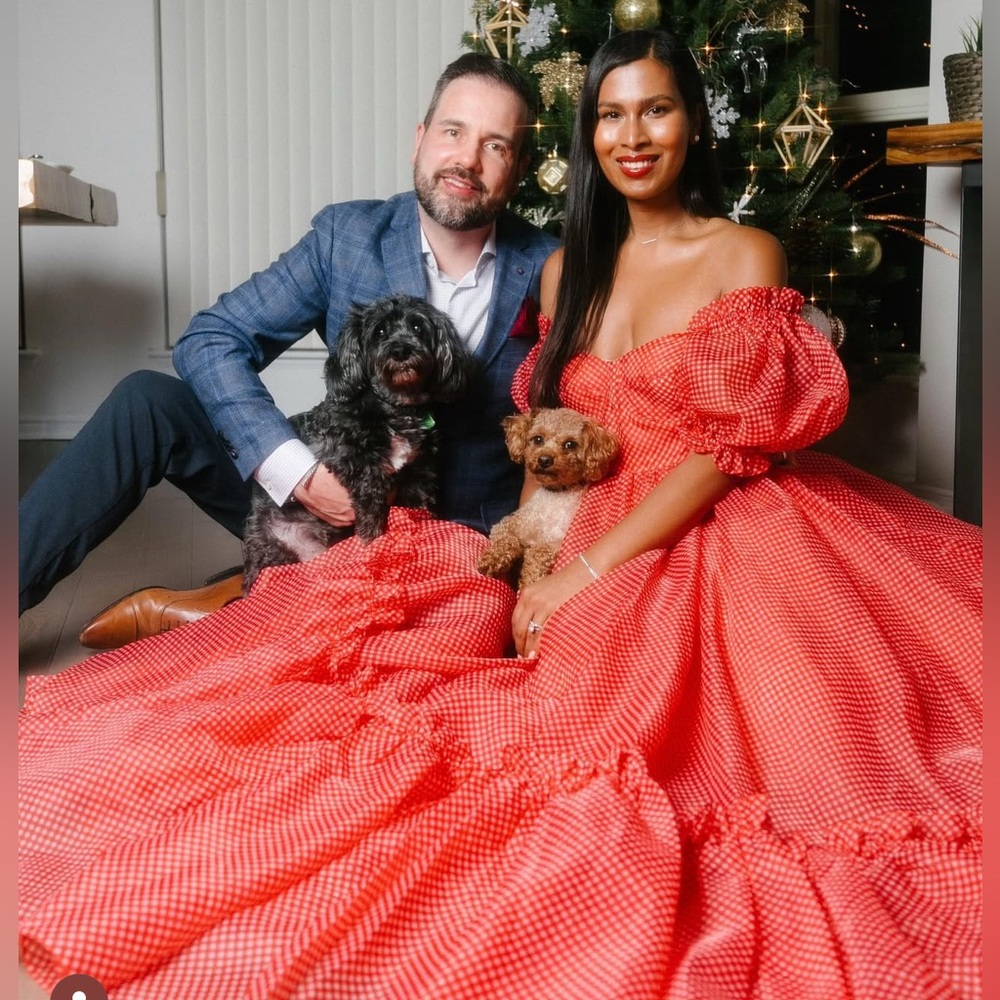Selkie Red Gingham Maxi Dress
